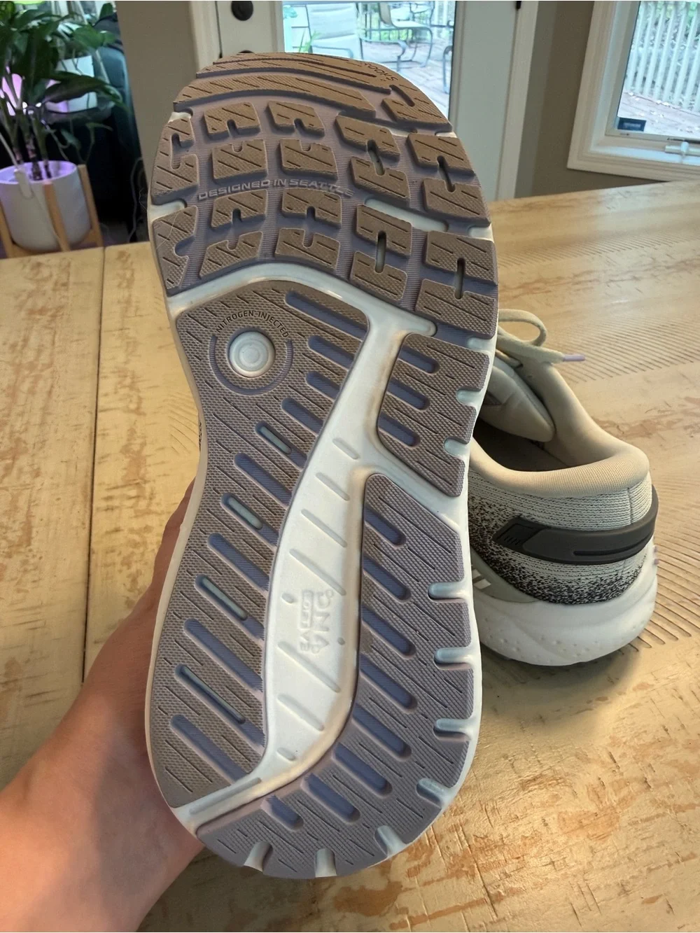 Brooks Women's Ariel GTS Running Shoes - Light Gray with Lavender